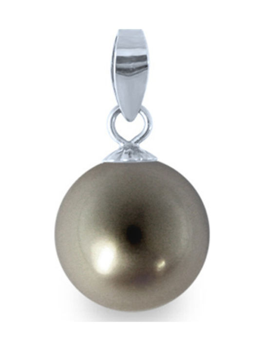 Margaritari Gold Stone Charm with Stones Black 14K