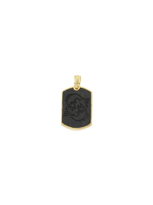 Charm Zodiac Sign from Gold 9 K