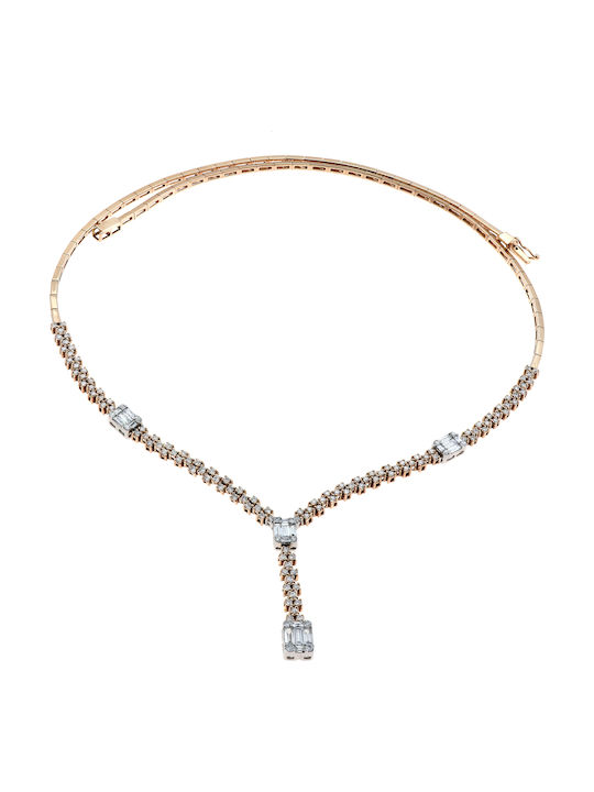 Necklace from Gold 18k with Diamond