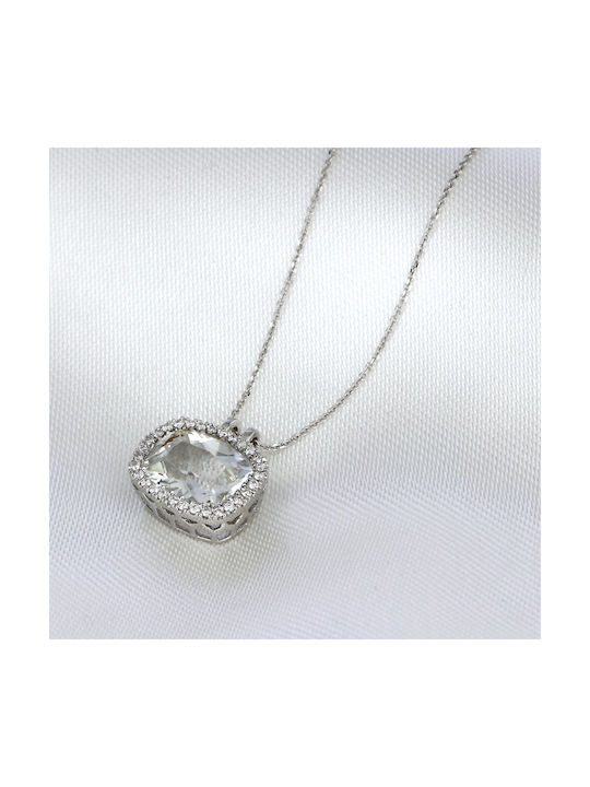 Necklace from White Gold 18k