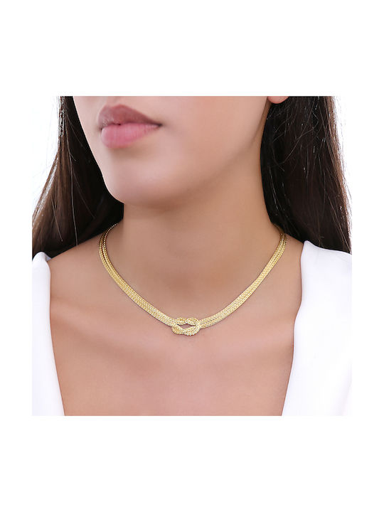 Necklace from Gold Plated Silver