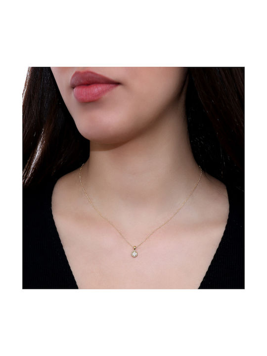 Necklace from Gold 18k with Diamond