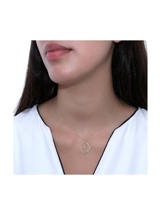 Necklace Family from Gold 14K