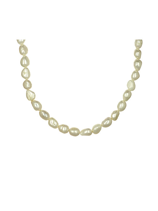 Necklace from Gold 14K with Pearls