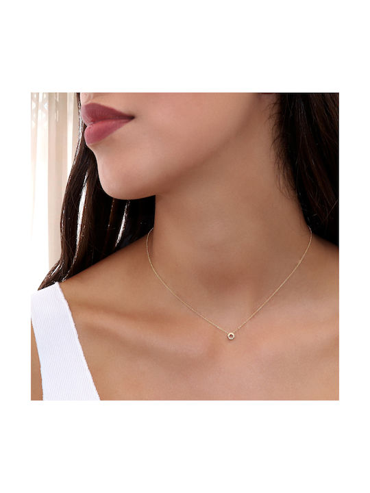 Necklace from Gold 14K with Diamond