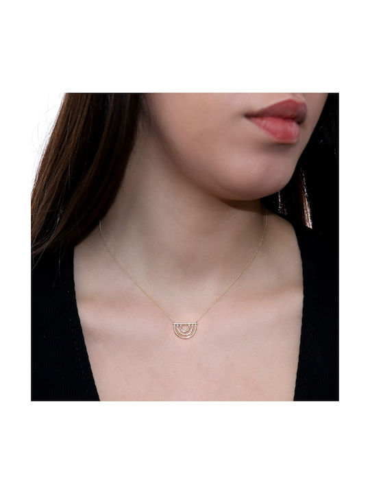 Necklace from Gold 18k with Diamond