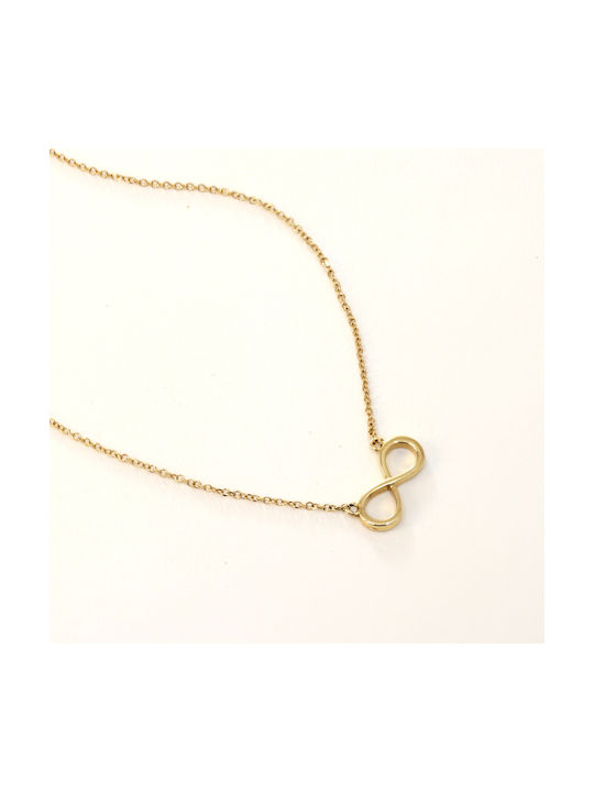 Necklace Infinity from Gold 14K