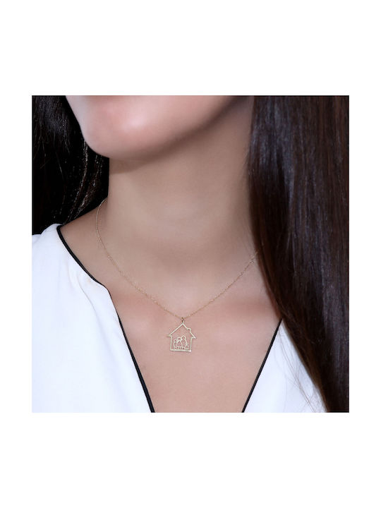 Necklace Family from Gold 14K