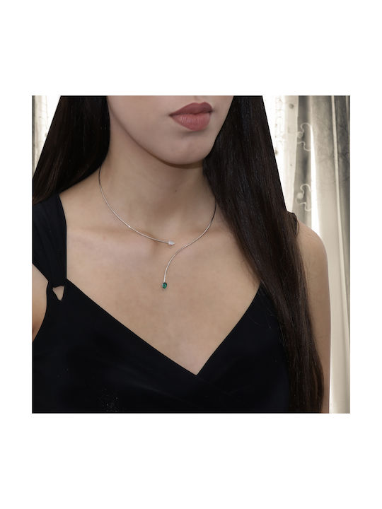 Necklace from White Gold 14K