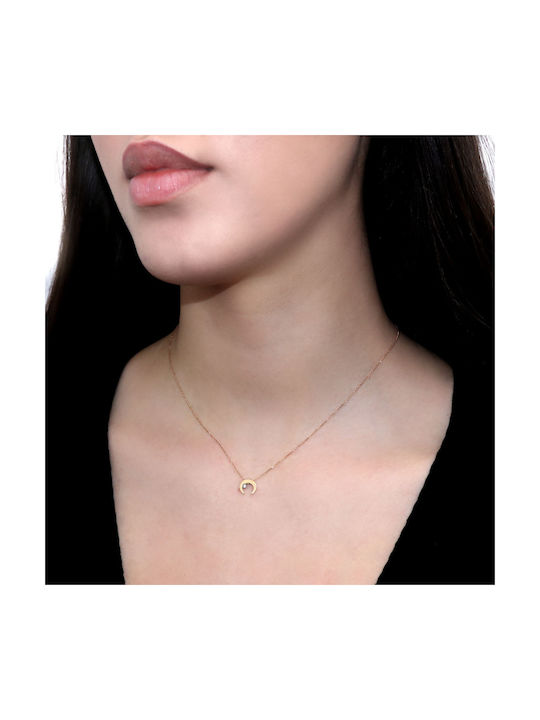 Necklace from Gold 18k with Diamond