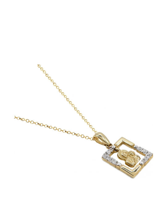 Virgin Mary from Gold 14K