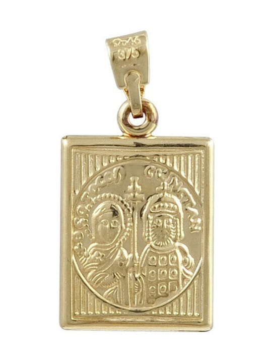 Necklace Constantine Amulet from Gold 9 K