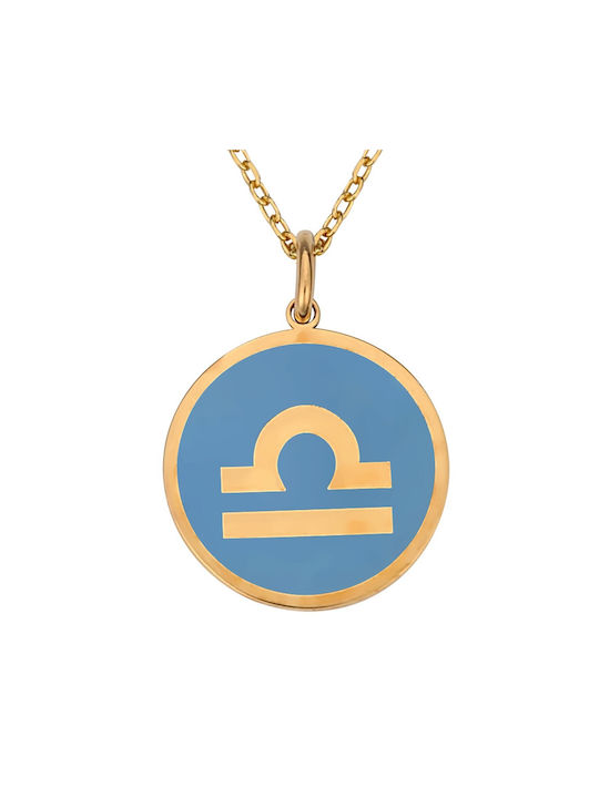 Necklace Zodiac Sign from Gold Plated Silver