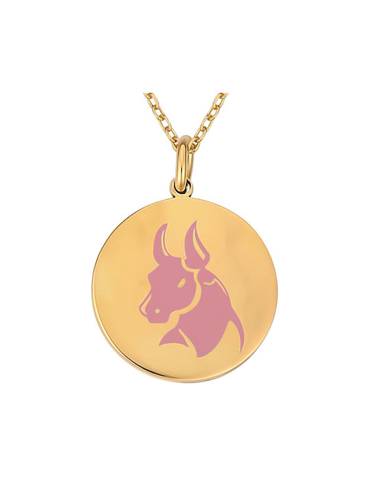 Necklace Zodiac Sign from Gold Plated Silver