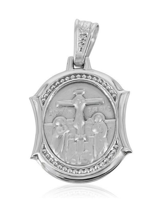 Vitopoulos Necklace Constantine Amulet from White Gold 14K