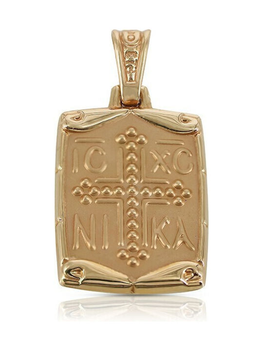 Vitopoulos Necklace Constantine Amulet from Gold 9 K