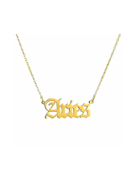 Goldsmith Necklace Zodiac Sign from Gold Plated Silver