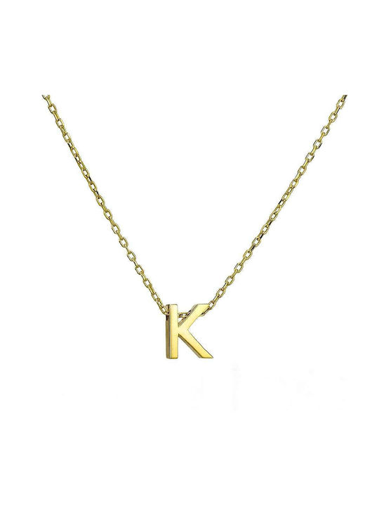 Goldsmith Necklace Monogram from Gold Plated Silver