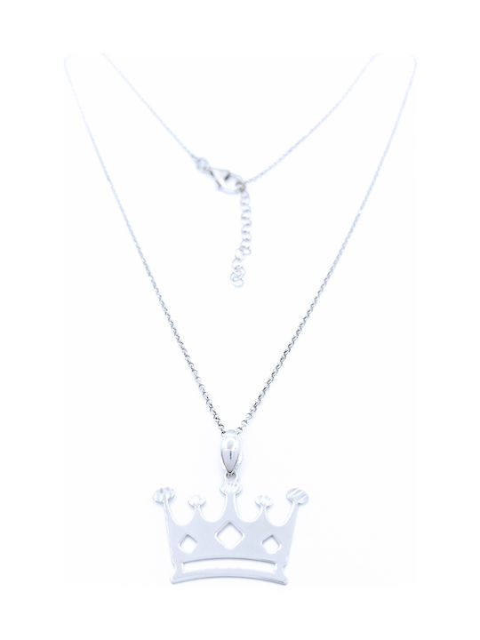 PS Silver Necklace with design Tiara from Silver