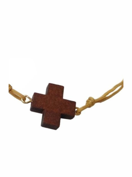 Bracelet Macrame with Cross design made of Cord