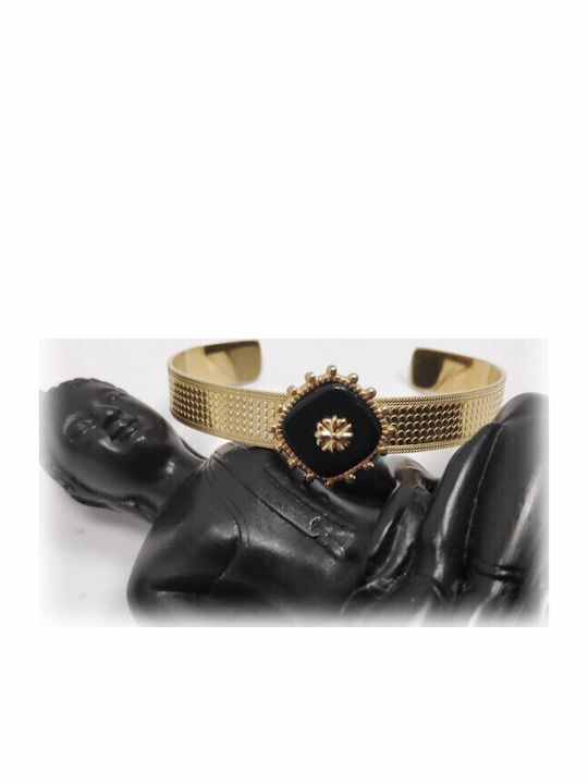 Karma Fashion Damen Armband Handschellen aus Stahl Vergoldet