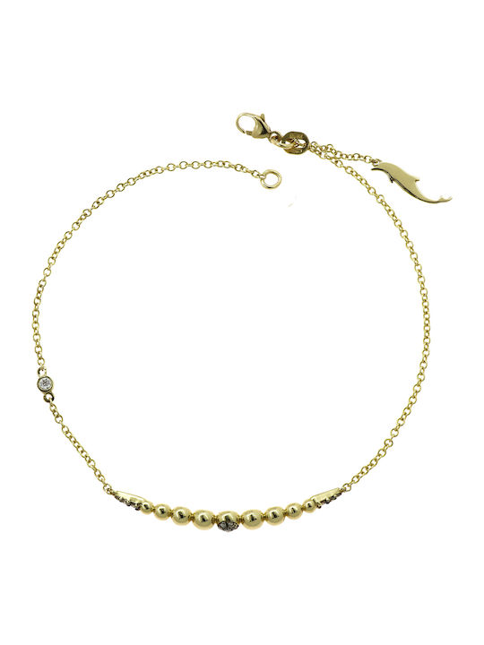 Bracelet Chain made of Gold 18K with Diamond