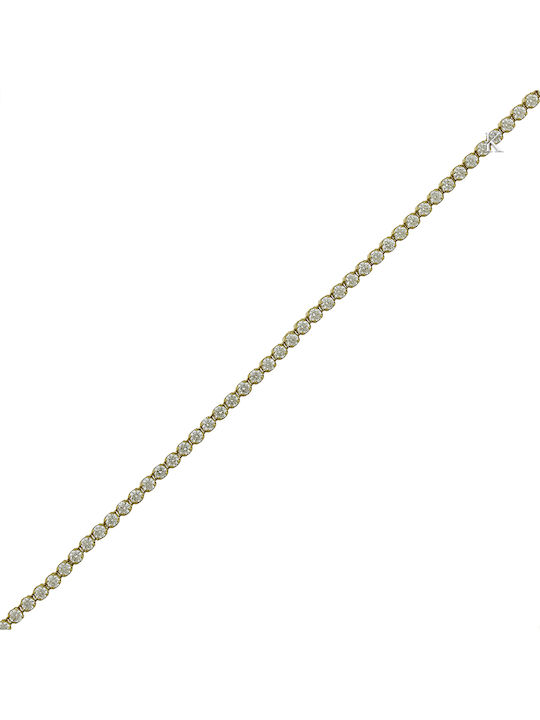 Damen Armband Riviera aus Gold 14K mit Zirkon