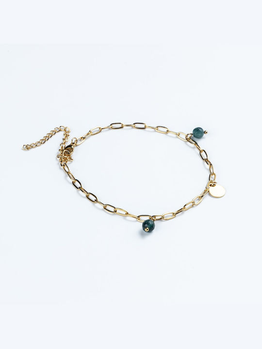 Bracelet Anklet Chain made of Steel Gold Plated