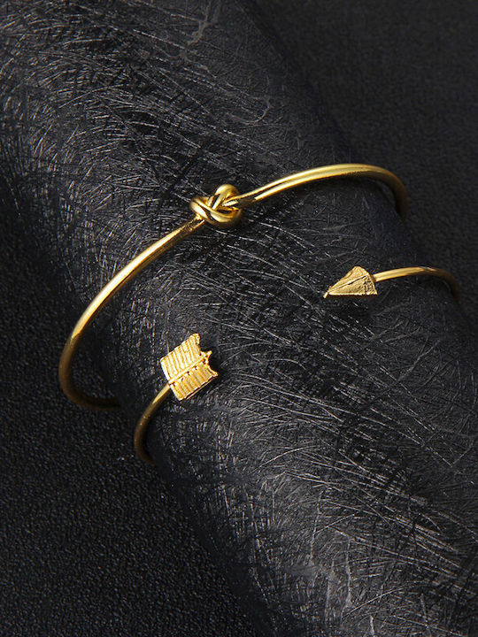 Bracelet Set made of Brass Gold Plated