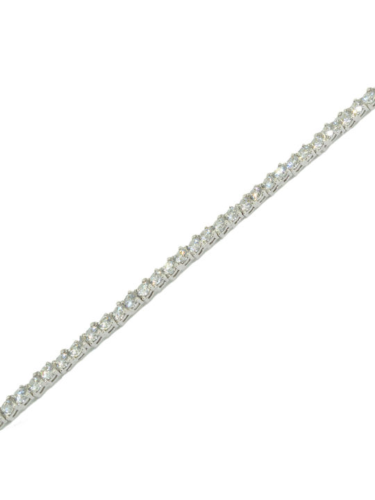 Bracelet Riviera made of White Gold 14K with Zircon