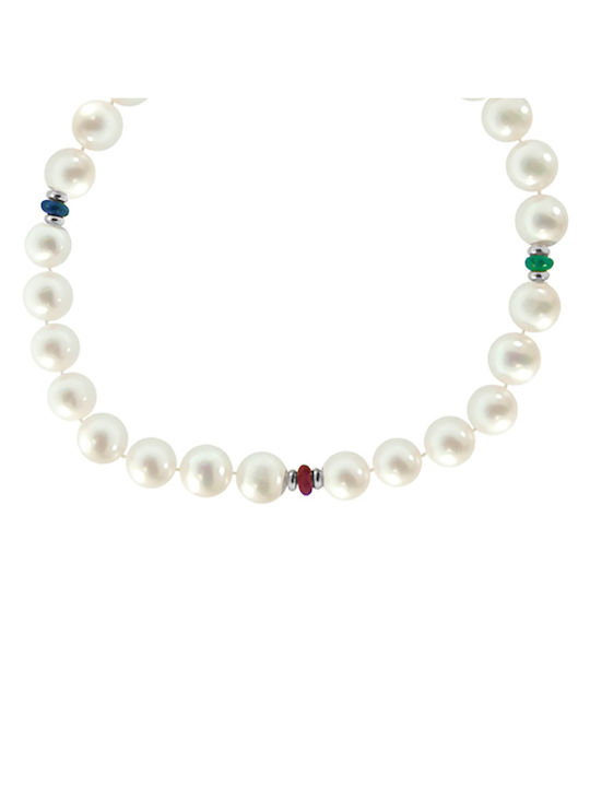 Bracelet made of White Gold 14K with Pearls