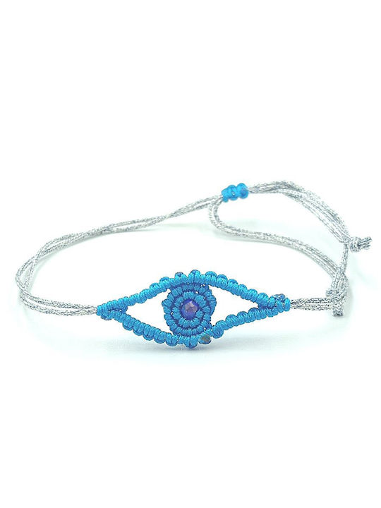 Bracelet Macrame with design Eye made of Cord