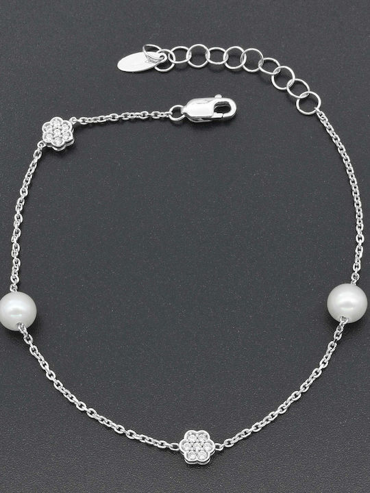 Bracelet Chain made of White Gold 14K