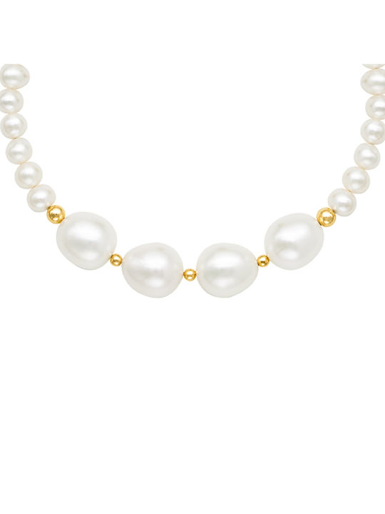 Bracelet made of Gold 14K with Pearls