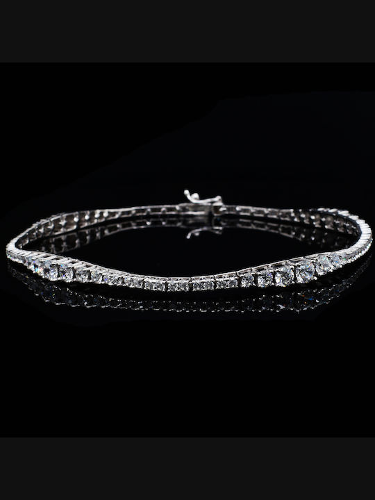 Bracelet Riviera made of White Gold 14K with Zircon