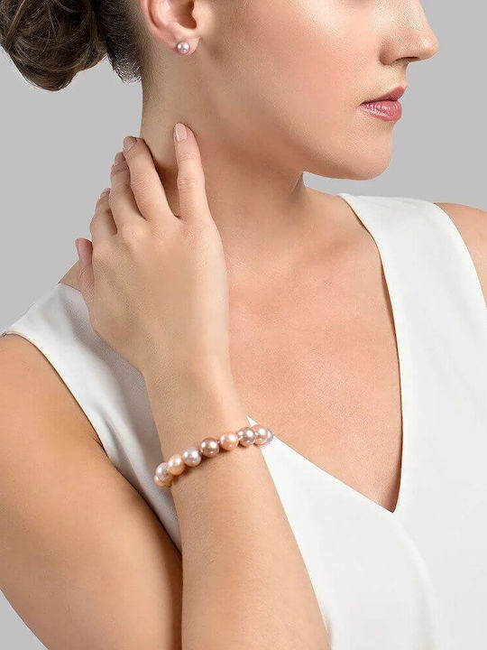 Bracelet Set made of Gold 14K with Pearls