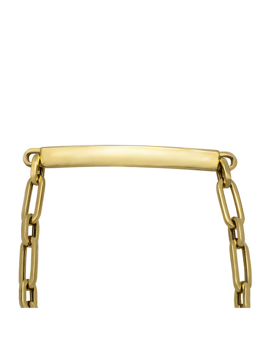 Savvas Design Bracelet Id made of Gold 14K