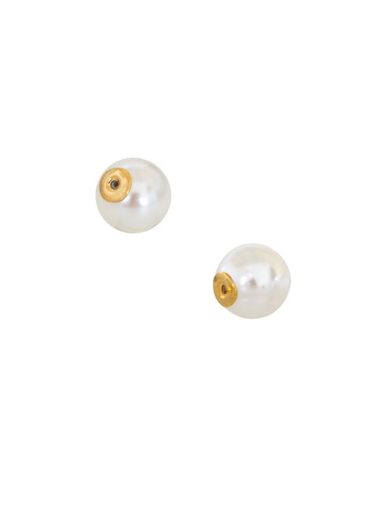 Earrings made of Gold 14K with Pearls