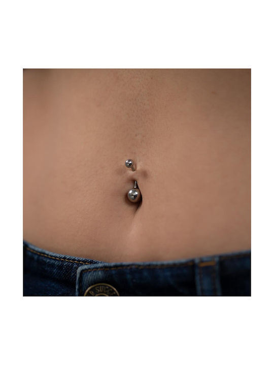 Bauchnabelpiercing Stab aus Stahl Vergoldet