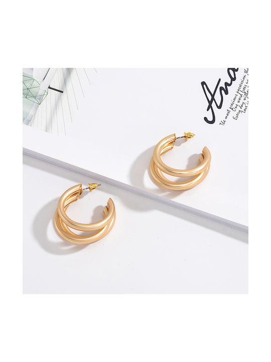 Earrings Hoops Gold Plated