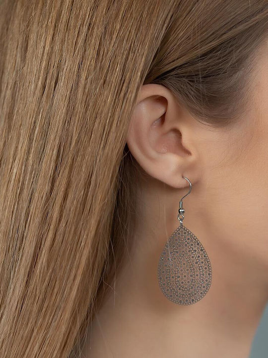 Piercing.gr Boho Σκουλαρίκια Κρεμαστά από Ατσάλι Επιχρυσωμένα