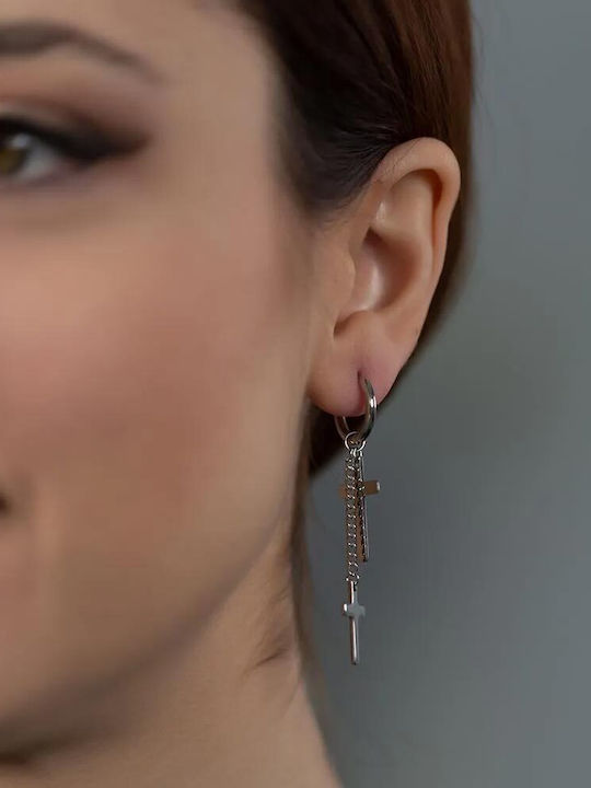 Piercing.gr Σκουλαρίκια Κρίκοι από Ατσάλι Επιχρυσωμένα