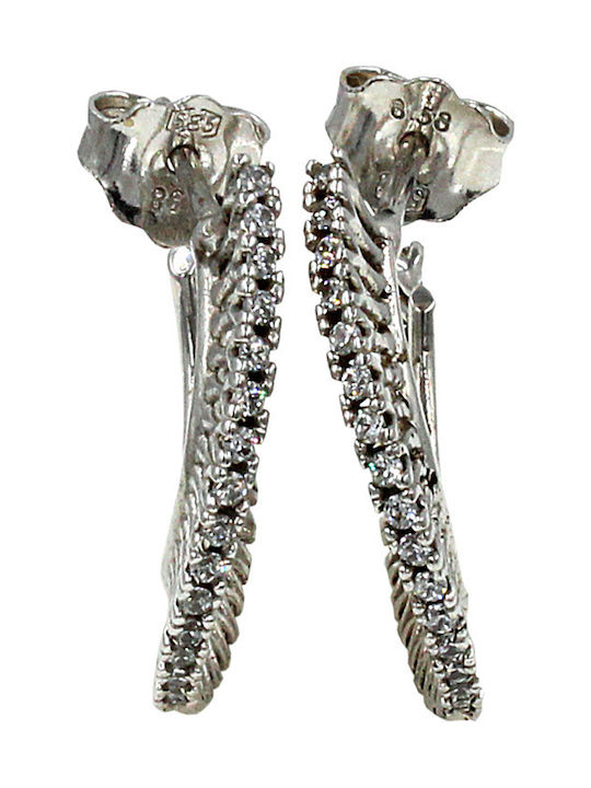 Roloi Kaliamanis Ohrringe aus White Gold mit Steinen Roloi Kaliamanis Ohrringe aus White Gold mit Steinen