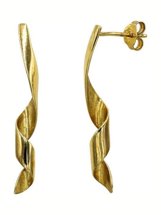Roloi Kaliamanis Ohrringe aus Gold 14K Roloi Kaliamanis Ohrringe aus Gold 14K