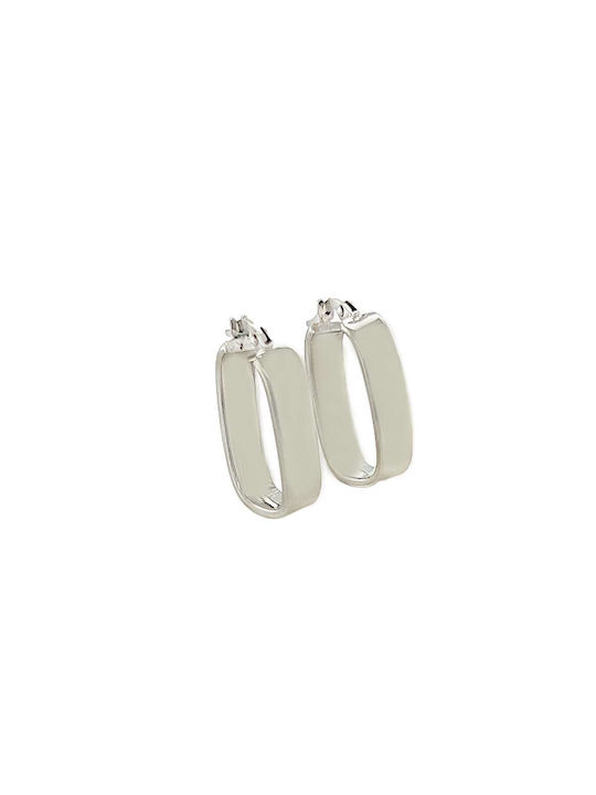 Earrings Hoops made of Platinum