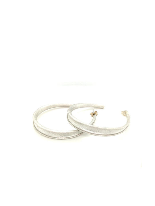 Earrings Hoops made of Silver