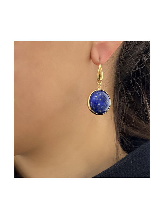 Lapis Lazuli Ohrringe aus Gold 18K mit Steinen