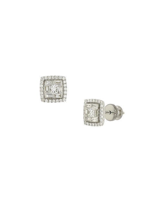 Earrings made of Platinum with Diamond