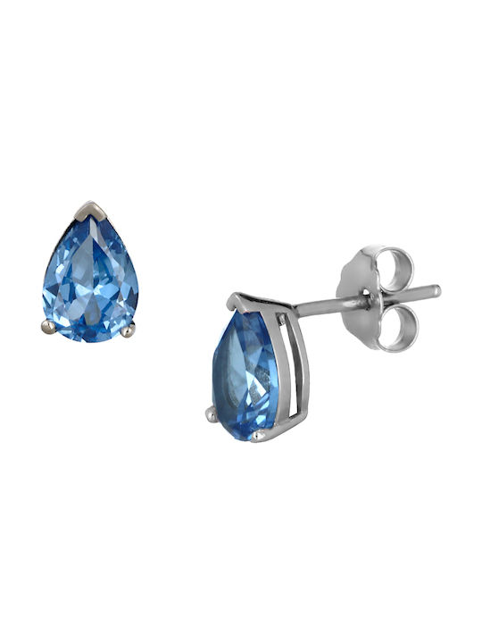 Earrings made of Platinum with Stones