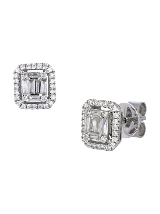 Earrings made of Platinum with Diamond